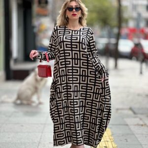 Blok Desen Extra Rahat Seri Z'ara Model Elbise