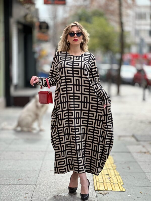 Blok Desen Extra Rahat Seri Z'ara Model Elbise