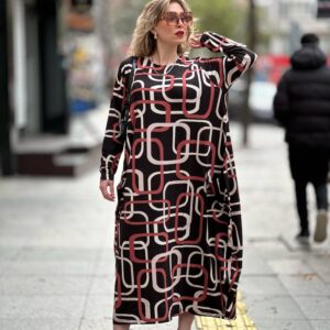 Kare Desen Extra Rahat Seri Z!ara Model Elbise