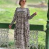 SÜMBÜL BAHÇESİ TEMALI ÖZEL KOLEKSİYON EXTRA RAHAT SERİ Z'ARA MODEL ELBİSE
