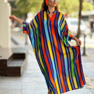 ÖZEL TASARIM MAVİ CENNET KAFTAN ELBİSEMİZ