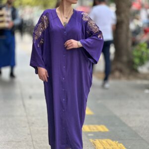 ÖZEL PUL VE DOKUMA DETAYLI MİHRİŞAH SULTAN KAFTAN ELBİSE